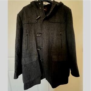 Cole Haan XXL Men's Duffle Coat Gray